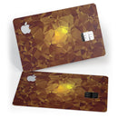 Orange Geometric V16 - Premium Protective Decal Skin-Kit for the Apple Credit Card