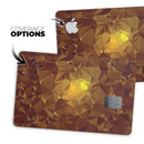 Orange Geometric V16 - Premium Protective Decal Skin-Kit for the Apple Credit Card