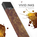 Orange Geometric V16 - Premium Decal Protective Skin-Wrap Sticker compatible with the Juul Labs vaping device