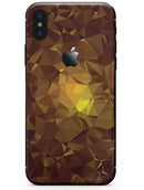 Orange Geometric V16 - iPhone X Skin-Kit