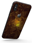 Orange Geometric V16 - iPhone X Skin-Kit