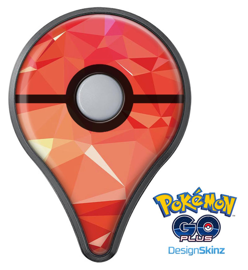 Orange Geometric V17 Pokémon GO Plus Vinyl Protective Decal Skin Kit