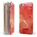 Orange Geometric V17 iPhone 6/6s or 6/6s Plus 2-Piece Hybrid INK-Fuzed Case