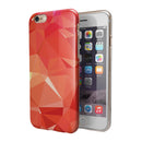 Orange Geometric V17 iPhone 6/6s or 6/6s Plus 2-Piece Hybrid INK-Fuzed Case