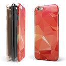 Orange Geometric V17 iPhone 6/6s or 6/6s Plus 2-Piece Hybrid INK-Fuzed Case