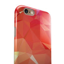 Orange Geometric V17 iPhone 6/6s or 6/6s Plus 2-Piece Hybrid INK-Fuzed Case