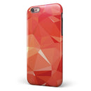 Orange Geometric V17 iPhone 6/6s or 6/6s Plus 2-Piece Hybrid INK-Fuzed Case