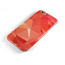 Orange Geometric V17 iPhone 6/6s or 6/6s Plus 2-Piece Hybrid INK-Fuzed Case