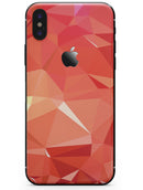 Orange Geometric V17 - iPhone X Skin-Kit