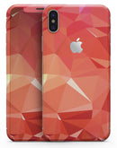 Orange Geometric V17 - iPhone X Skin-Kit