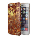 Orange Geometric V5 iPhone 6/6s or 6/6s Plus 2-Piece Hybrid INK-Fuzed Case