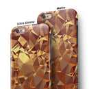 Orange Geometric V5 iPhone 6/6s or 6/6s Plus 2-Piece Hybrid INK-Fuzed Case