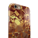 Orange Geometric V5 iPhone 6/6s or 6/6s Plus 2-Piece Hybrid INK-Fuzed Case