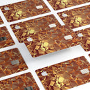 Orange Geometric V5 - Premium Protective Decal Skin-Kit for the Apple Credit Card