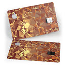 Orange Geometric V5 - Premium Protective Decal Skin-Kit for the Apple Credit Card