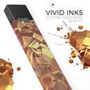 Orange Geometric V5 - Premium Decal Protective Skin-Wrap Sticker compatible with the Juul Labs vaping device