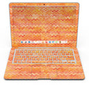 Orange Multi Watercolor Chevron - MacBook Air Skin Kit