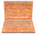 Orange Multi Watercolor Chevron - MacBook Air Skin Kit