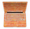 Orange Multi Watercolor Chevron - MacBook Pro with Retina Display Full-Coverage Skin Kit