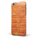Orange Multi Watercolor Chevron iPhone 6/6s or 6/6s Plus 2-Piece Hybrid INK-Fuzed Case