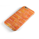 Orange Multi Watercolor Chevron iPhone 6/6s or 6/6s Plus 2-Piece Hybrid INK-Fuzed Case