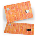 Orange Multi Watercolor Chevron - Premium Protective Decal Skin-Kit for the Apple Credit Card