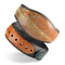 Orange Scratched Surface with Gold Beams - Decal Skin Wrap Kit for the Disney Magic Band