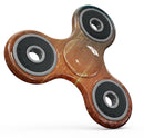 Orange Scratched Surface with Gold Beams Full-Body Fidget Spinner Skin-Kit