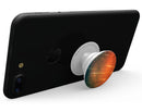 Orange Scratched Surface with Gold Beams - Skin Kit for PopSockets and other Smartphone Extendable Grips & Stands