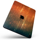 Orange Scratched Surface with Gold Beams - Full Body Skin Decal for the Apple iPad Pro 12.9", 11", 10.5", 9.7", Air or Mini (All Models Available)