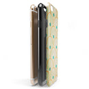 Orange Semicricles of Teal Polka Dots iPhone 6/6s or 6/6s Plus 2-Piece Hybrid INK-Fuzed Case