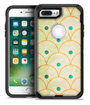 Orange Semicricles of Teal Polka Dots - iPhone 7 Plus/8 Plus OtterBox Case & Skin Kits