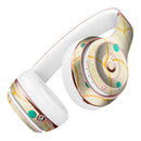 Orange Semicricles of Teal Polka Dots Full-Body Skin Kit for the Beats by Dre Solo 3 Wireless Headphones