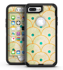 Orange Semicricles of Teal Polka Dots - iPhone 7 Plus/8 Plus OtterBox Case & Skin Kits