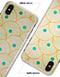Orange Semicricles of Teal Polka Dots - iPhone X Clipit Case