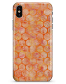 Orange Sorted Large Watercolor Polka Dots - iPhone X Clipit Case