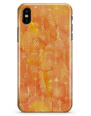 Orange Tribal Arrow Pattern - iPhone X Clipit Case