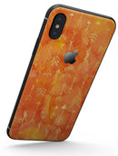 Orange Tribal Arrow Pattern - iPhone X Skin-Kit