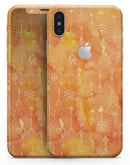 Orange Tribal Arrow Pattern - iPhone X Skin-Kit