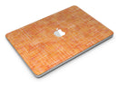 Orange Watercolor Cross Hatch - MacBook Air Skin Kit