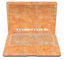 Orange Watercolor Cross Hatch - MacBook Air Skin Kit