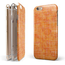 Orange Watercolor Cross Hatch iPhone 6/6s or 6/6s Plus 2-Piece Hybrid INK-Fuzed Case