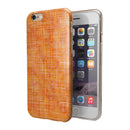 Orange Watercolor Cross Hatch iPhone 6/6s or 6/6s Plus 2-Piece Hybrid INK-Fuzed Case