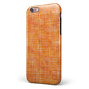Orange Watercolor Cross Hatch iPhone 6/6s or 6/6s Plus 2-Piece Hybrid INK-Fuzed Case