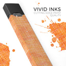 Orange Watercolor Cross Hatch - Premium Decal Protective Skin-Wrap Sticker compatible with the Juul Labs vaping device