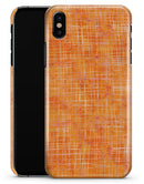 Orange Watercolor Cross Hatch - iPhone X Clipit Case