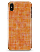Orange Watercolor Cross Hatch - iPhone X Clipit Case