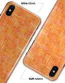 Orange Watercolor Cross Hatch - iPhone X Clipit Case