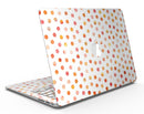 Orange Watercolor Dots over White - MacBook Air Skin Kit