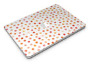Orange Watercolor Dots over White - MacBook Air Skin Kit